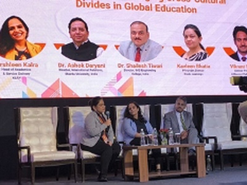 Kavleen Kaur Bhatia speaking on the panel Bridging Cross-Cultural Divides in Global Education at Eduverse Summit India 2024, New Delhi
